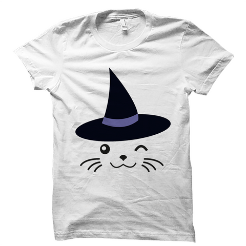 Cat Witch Halloween Shirt