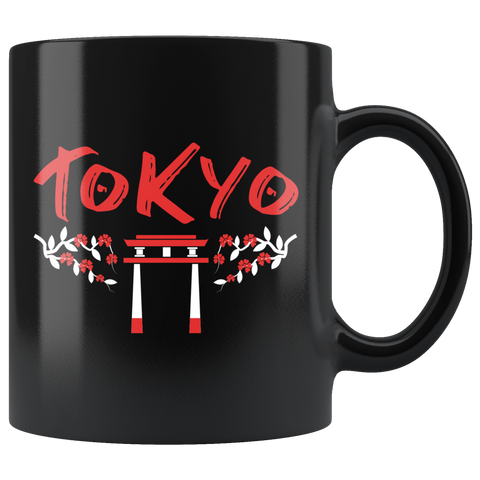 Tokyo 11oz Black Mug