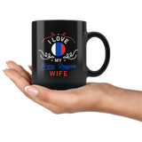 I Love My Crazy Russian Wife 11oz Black Mug