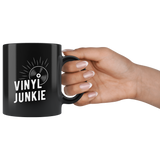 Vinyl Junkie 11oz Black Mug