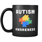 Autism Awareness Black Mug