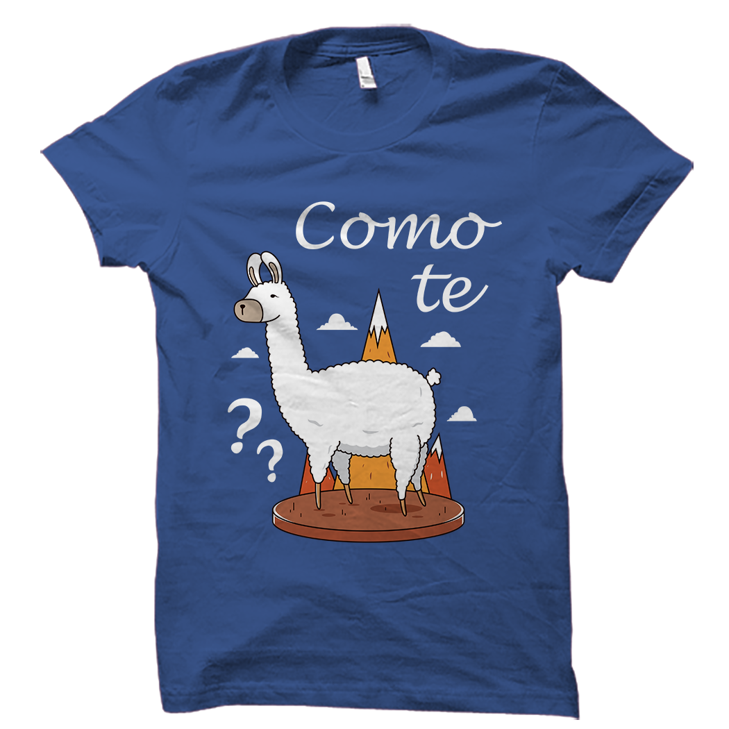Como Te llama Shirt Funny Llama Tee oTZI Shirts