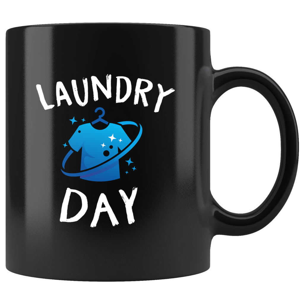 Laundry Day 11oz Black Mug
