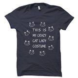 This Is My Crazy Cat Lady Costume Halloween Shirt