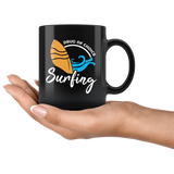 Drug Of Choice Surfing 11oz Black Mug