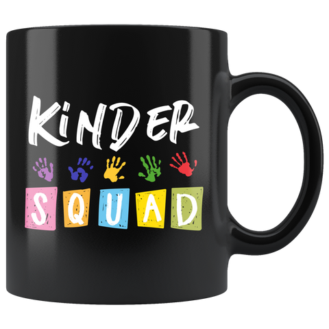 Kinder Squad 11oz Black Mug