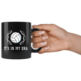 It's In My DNA (Volleyball) 11oz Black Mug