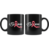 Believe 11oz Black Mug