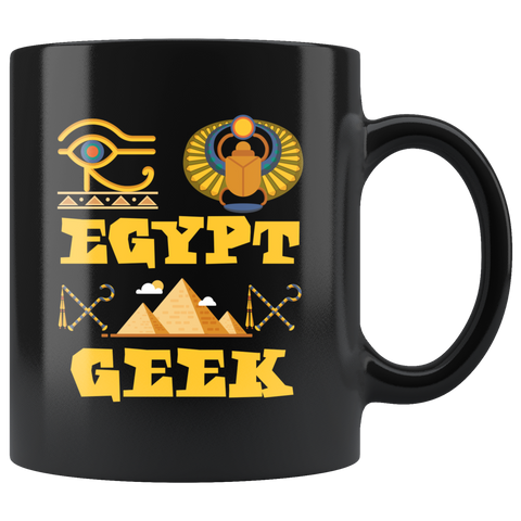 Egypt Geek 11oz Black Mug