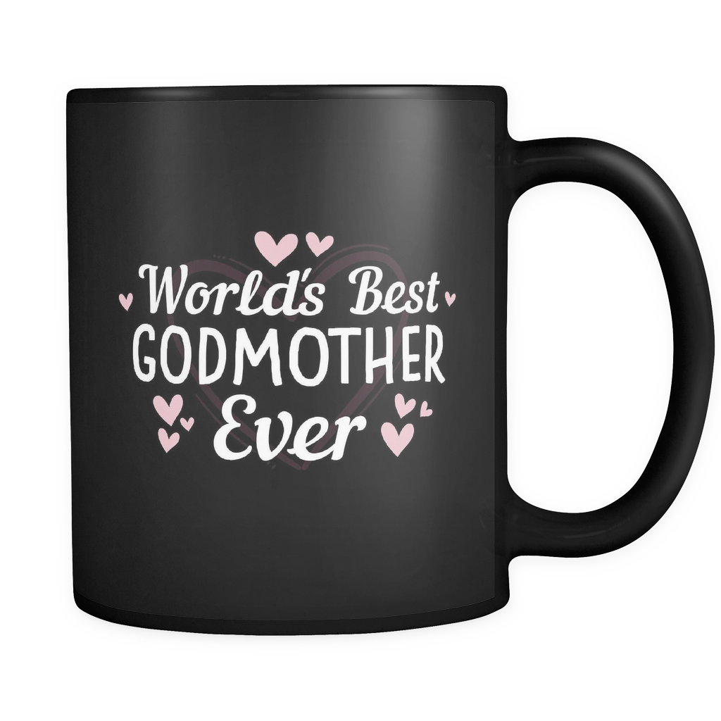 World's Best Godmother Ever 11oz Black Mug