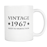 Vintage 1967 Aged To Perfection White Mug