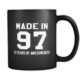 Made In 97 Black Mug