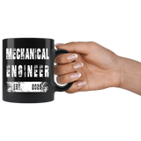Mechanical Engineer Est.2020 11oz Black Mug