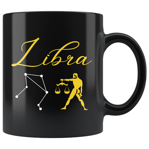 Libra 11oz Black Mug