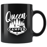 Queen of the Camper 11oz Black Mug