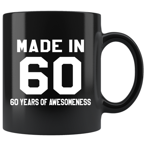 Made In 60 11oz Black Mug