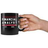 Financial Analyst Est. 2019 11oz Black Mug