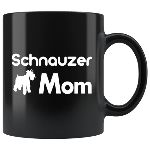 Schnauzer Mom 11oz Black Mug