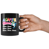 Auntie Shark Doo Doo Doo Doo 11oz Black Mug