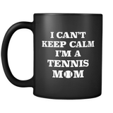 Tennis Mom Black Mug