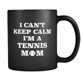 Tennis Mom Black Mug