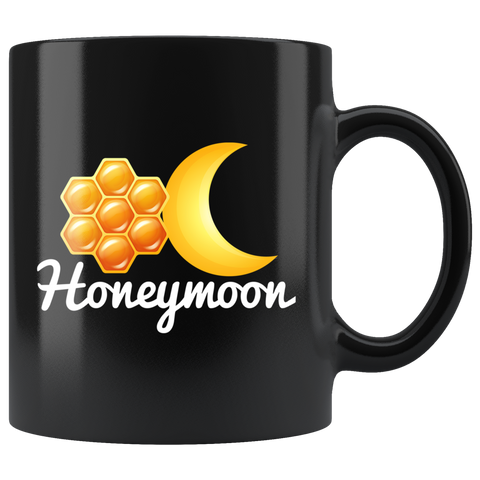 Honey Moon 11oz Black Mug