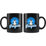 Penguin 11oz Black Mug