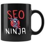 SEO Ninja 11oz Black Mug