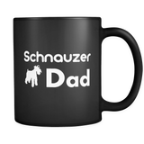 Schnauzer Dad Black Mug