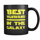 Best Husband In The Galaxy Black Mug