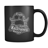 Halloween Ghost Black Mug