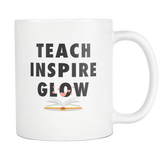 Teach Inspire Glow White Mug