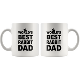 World's Best Rabbit Dad 11oz White Mug