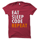 Eat Sleep Code Repeat Shirt