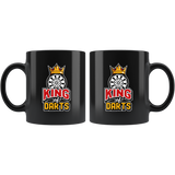 King Of Darts 11oz Black Mug