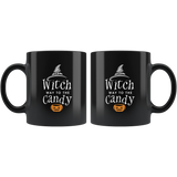 Witch Way To The Candy 11oz Black Mug
