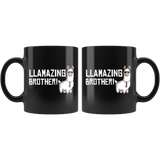 Llamazing Brother! 11oz Black Mug