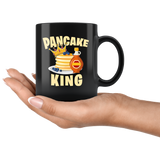 Pancake King 11oz Black Mug