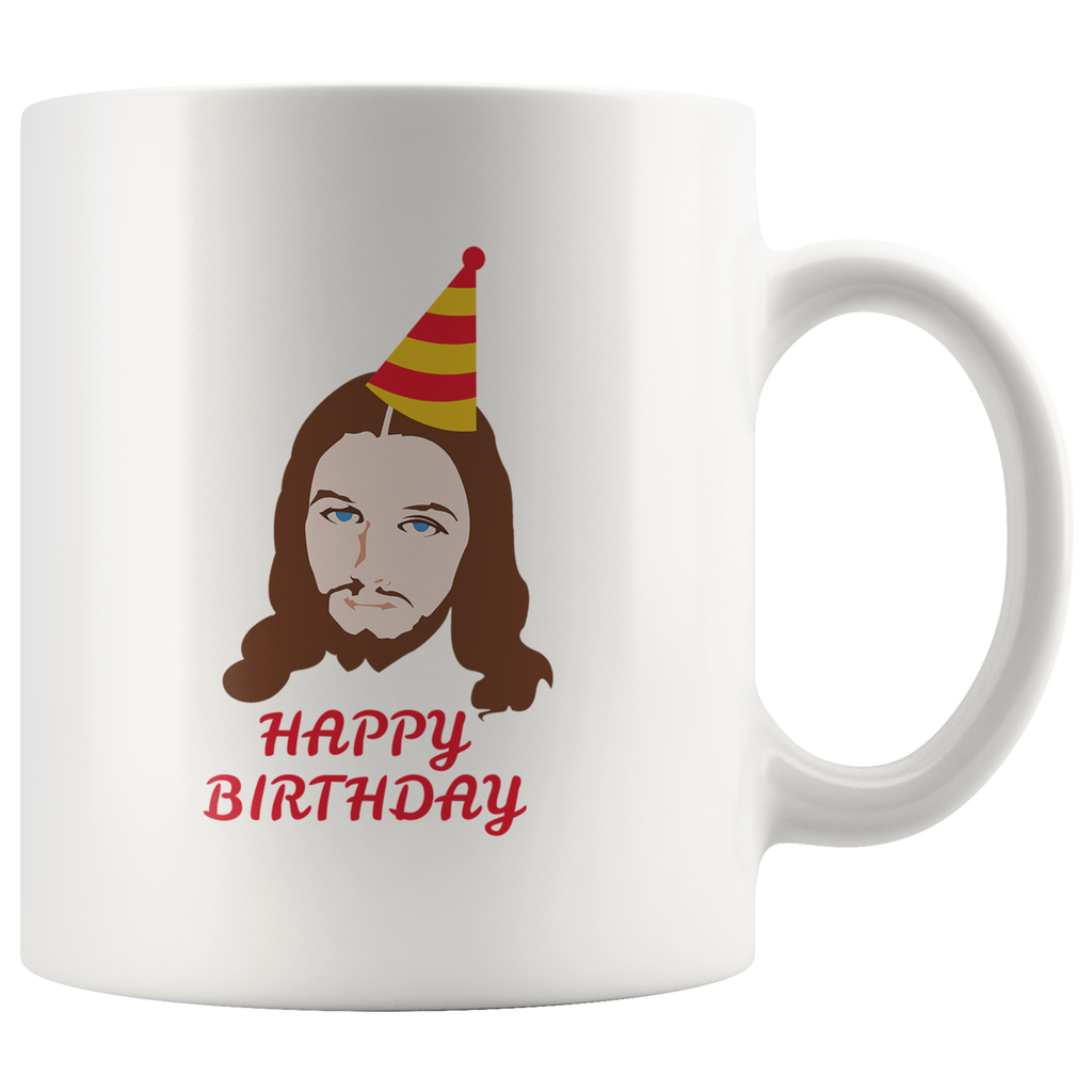 Happy Birthday Jesus White Mug
