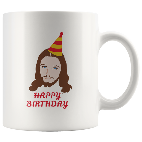 Happy Birthday Jesus White Mug