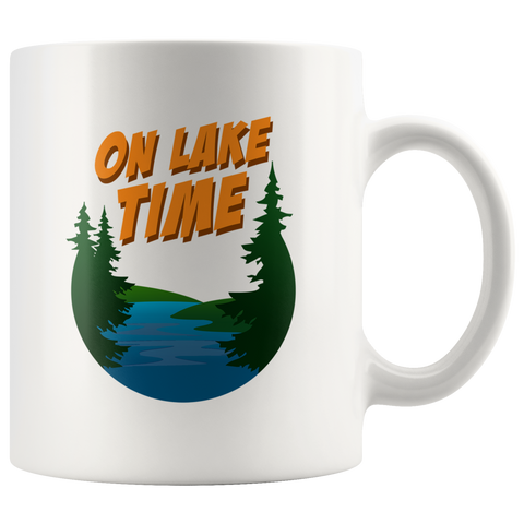 On Lake Time 11oz White Mug
