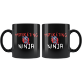 Marketing Ninja 11oz Black Mug