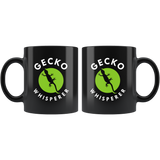 Gecko Whisperer 11oz Black Mug
