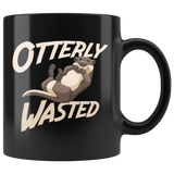 Otterly Wasted 11oz Black Mug