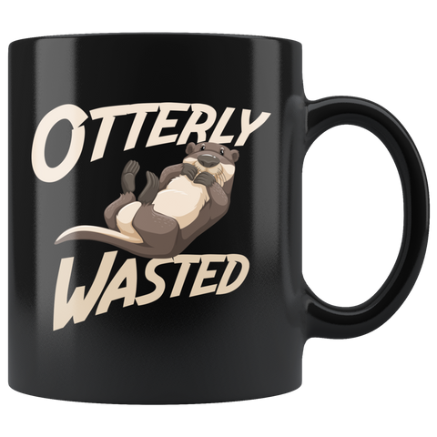Otterly Wasted 11oz Black Mug