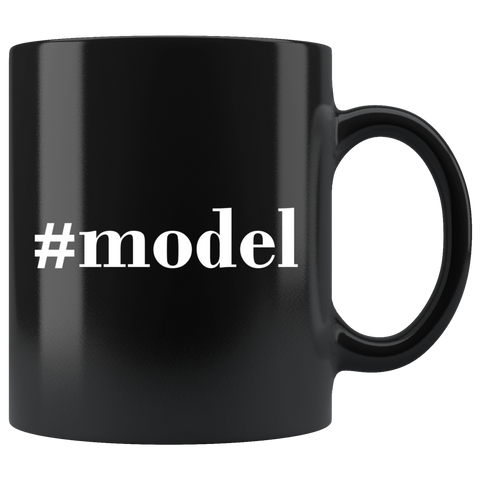 #Model 11oz Black Mug