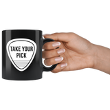 Take Your Pick 11oz Black Mug
