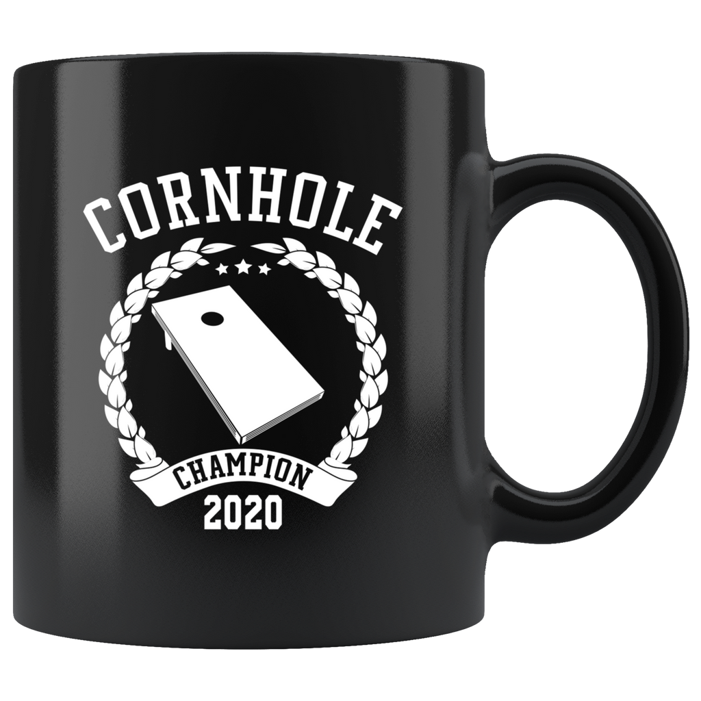 Cornhole Champion 2020 11oz Black Mug