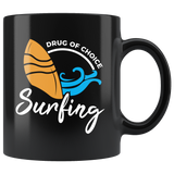 Drug Of Choice Surfing 11oz Black Mug