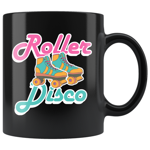 Roller Disco 11oz Black Mug